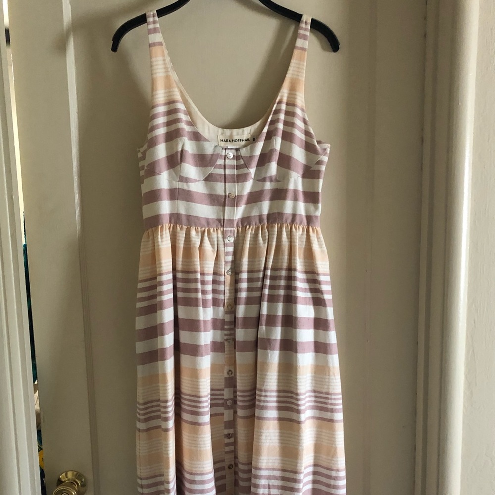 Mara Hoffman Organic Cotton Button Up Dress, sz 10